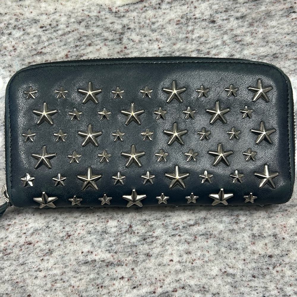 Black Jimmy Choo Studded Wallet.